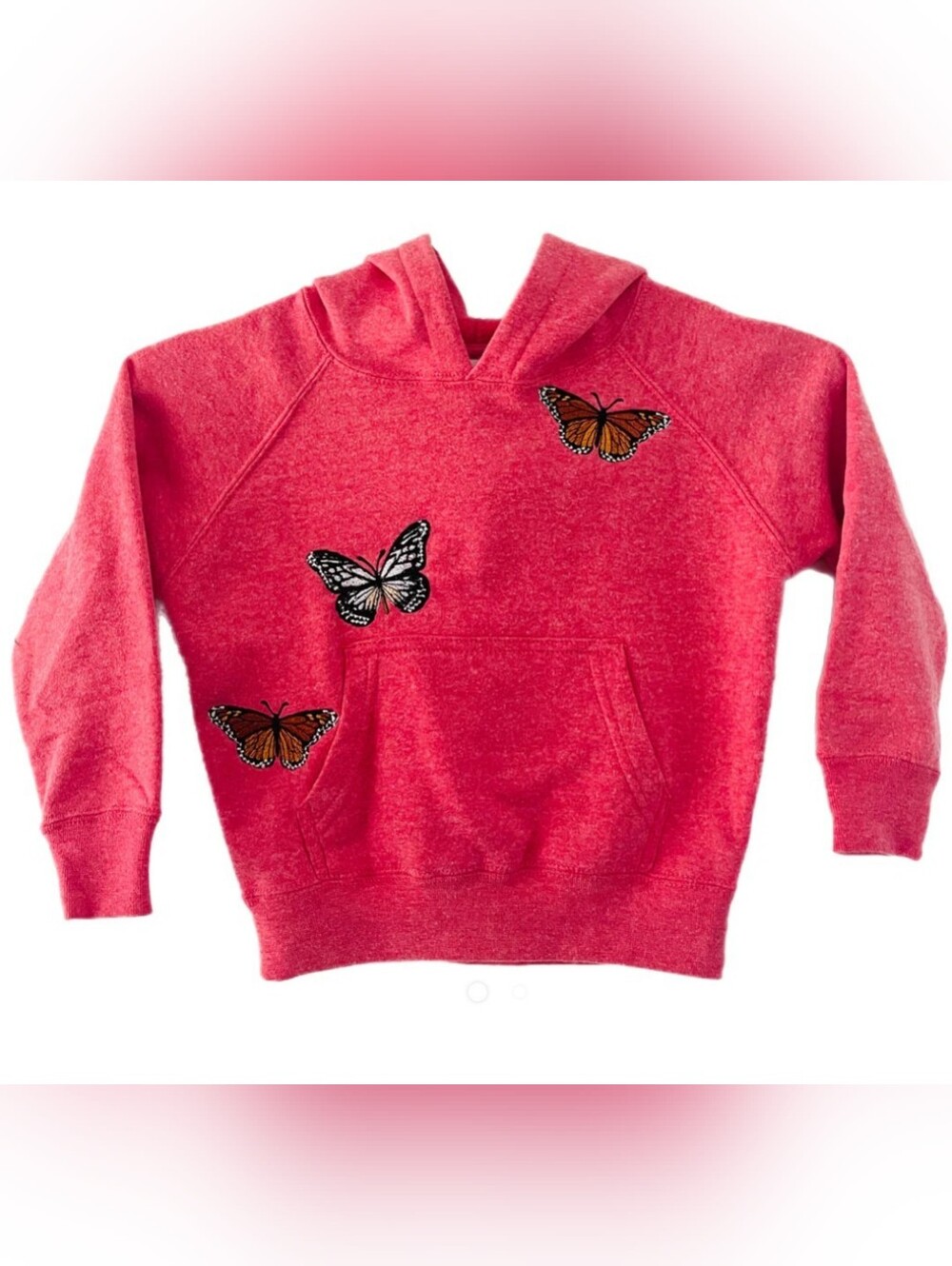 Toddler Dusty Pink Butterfly Hoodie